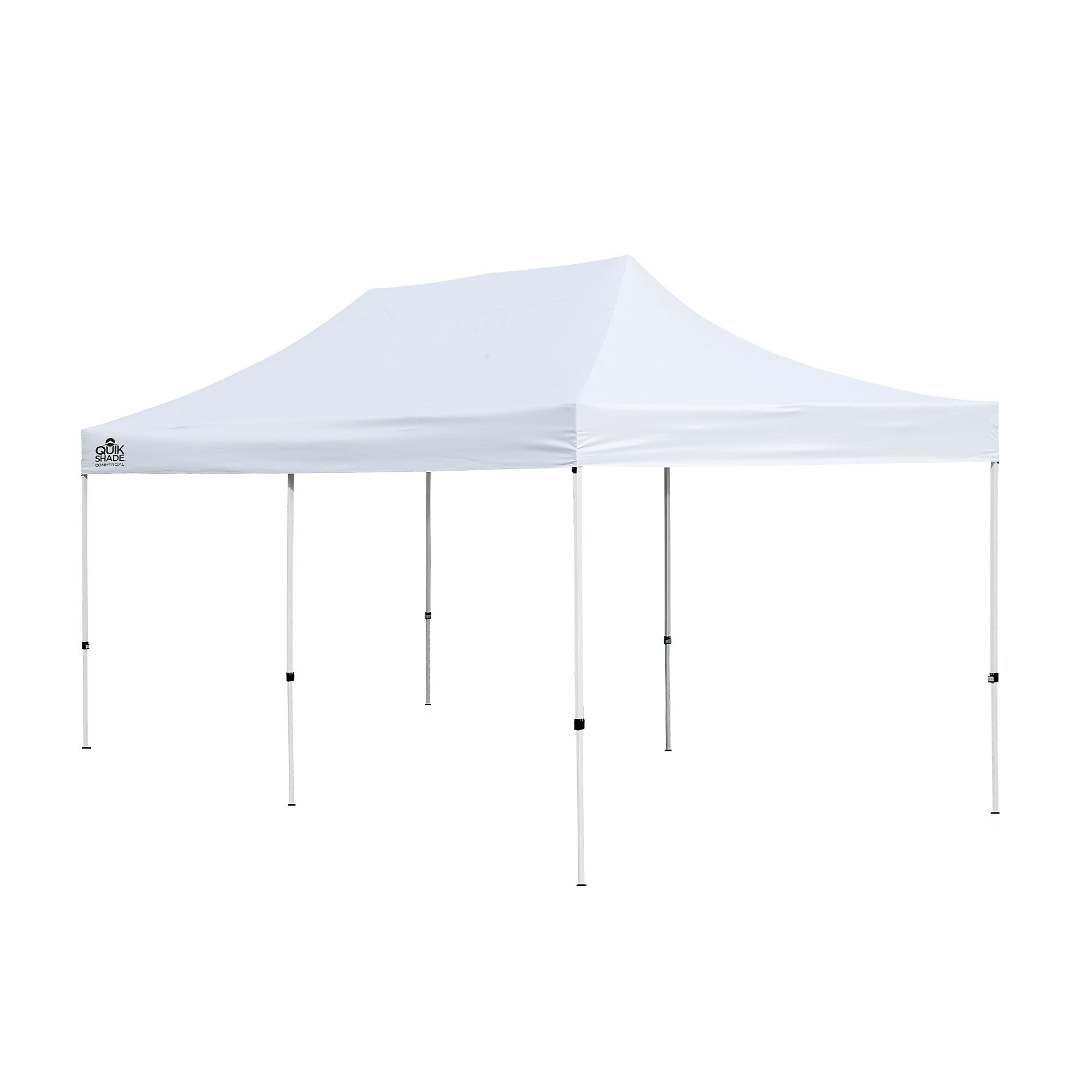 Quik Shade Commercial, Quik Shade C200 10x20 Commercial Canopy, Length 20 ft, Width 10 ft, Color White, Model# 167566DS